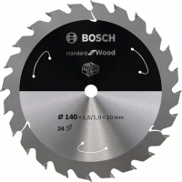 BOSCH Pilový kotouč Standard for Wood pro akumulátorové pily 140 × 1,5/1 × 10 T24 2608837669