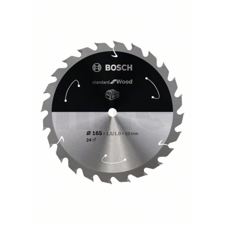 BOSCH Pilový kotouč Standard for Wood pro akumulátorové pily 165 × 1,5/1 × 10 T24 2608837679