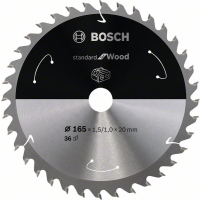 BOSCH Pilový kotouč Standard for Wood pro akumulátorové pily 165 × 1,5/1 × 20 T36 2608837686