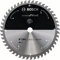 BOSCH Pilový kotouč Standard for Wood pro akumulátorové pily 184 × 1,6/1 × 16 T48 2608837701