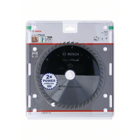 BOSCH Pilový kotouč Standard for Wood pro akumulátorové pily 210 × 1,7/1,2 × 30 T48 2608837714