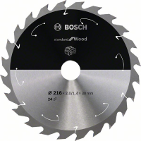 BOSCH Pilový kotouč Standard for Wood pro akumulátorové pily 216 × 1,7/1,2 × 30 T24 2608837724