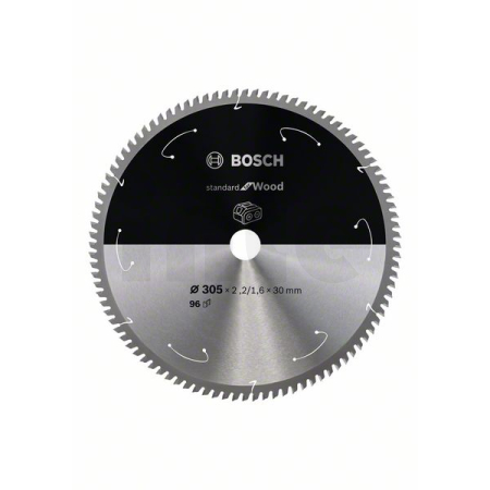 BOSCH Pilový kotouč Standard for Wood pro akumulátorové pily 305 × 2,2/1,6 × 30 T96 2608837744