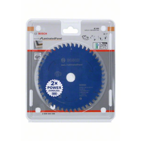 BOSCH Pilový kotouč Expert for Laminated Panel pro akumulátorové pily 160×1,8/1,2×20 T48 2608644548