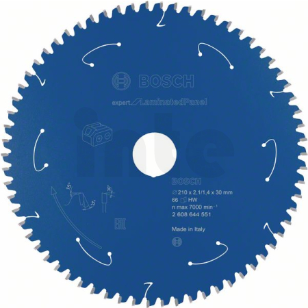 BOSCH Pilový kotouč Expert for Laminated Panel pro akumulátorové pily 210×2,1/1,4×30 T66 2608644551