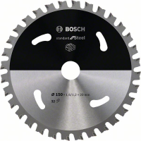 BOSCH Pilový kotouč Standard for Steel pro akumulátorové pily 150×1,6/1,2×20 T32 2608837748