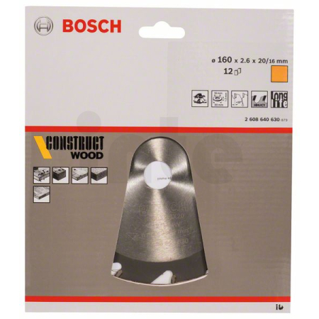 BOSCH Pilový kotouč Construct Wood 2608640630