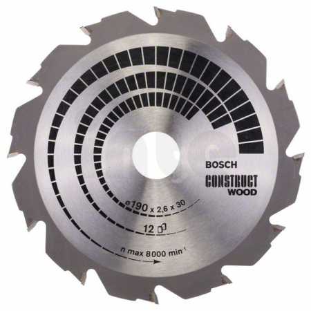 BOSCH Pilový kotouč Construct Wood 2608640633