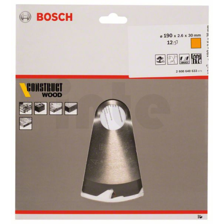 BOSCH Pilový kotouč Construct Wood 2608640633
