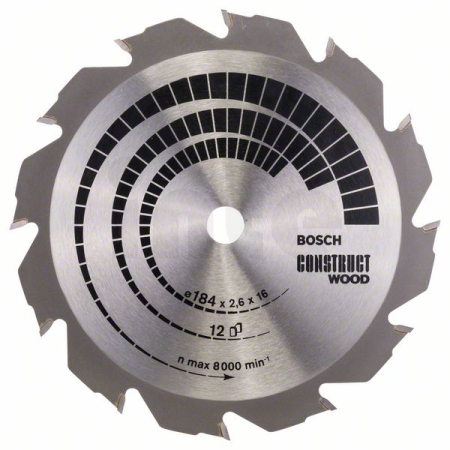 BOSCH Pilový kotouč Construct Wood 2608641200