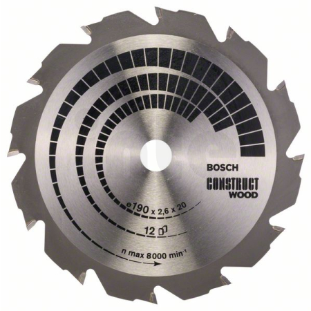 BOSCH Pilový kotouč Construct Wood 2608641201