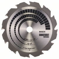 BOSCH Pilový kotouč Construct Wood 2608641201