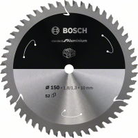 BOSCH Pilový kotouč Standard for Aluminium pro akumulátorové pily 150 × 1,8/1,3 × 10 T52 2608837762
