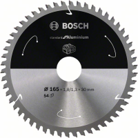 BOSCH Pilový kotouč Standard for Aluminium pro akumulátorové pily 165 × 1,8/1,3 × 30 T54 2608837764
