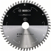 BOSCH Pilový kotouč Standard for Aluminium pro akumulátorové pily 210 × 1,9/1,3 × 30 T54 2608837773
