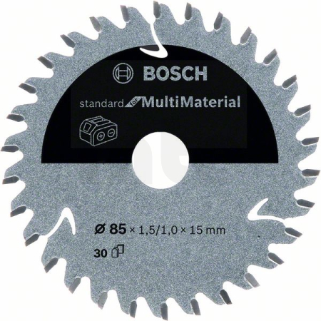 BOSCH Pilový kotouč Standard for Multi Material pro akumulátorové pily 85×1,5/1×15 T30 2608837752
