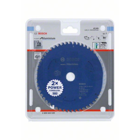 BOSCH Pilový kotouč Expert for Aluminium pro akumulátorové pily 165×1,8/1,3×20 T54 2608644539