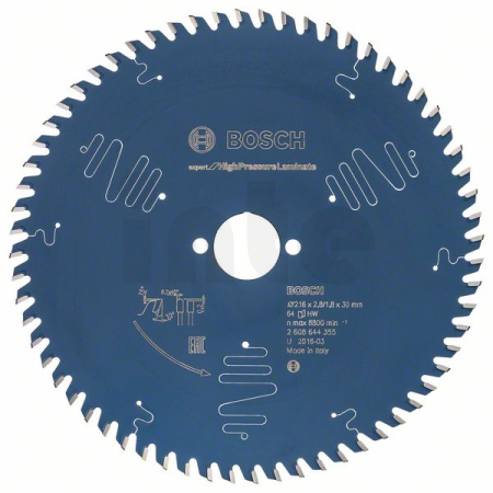 BOSCH Pilový kotouč Expert for High Pressure Laminate 216 × 30-64 2608644355