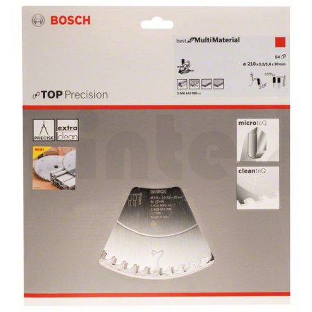 BOSCH Pilový kotouč do okružních pil Top Precision Best for Multi Material 2608642096