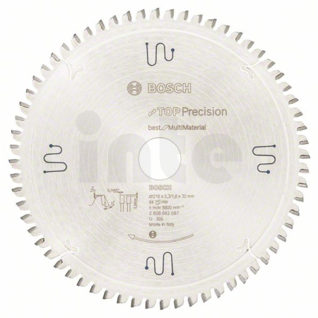 BOSCH Pilový kotouč do okružních pil Top Precision Best for Multi Material 2608642097