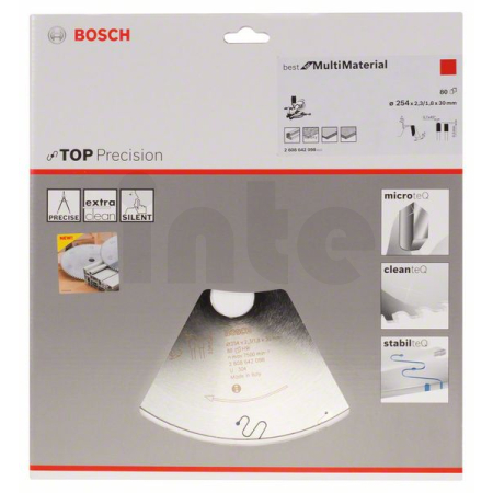 BOSCH Pilový kotouč do okružních pil Top Precision Best for Multi Material 2608642098