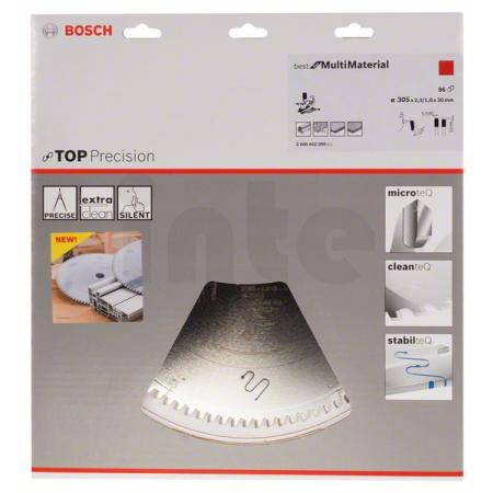 BOSCH Pilový kotouč do okružních pil Top Precision Best for Multi Material 2608642099