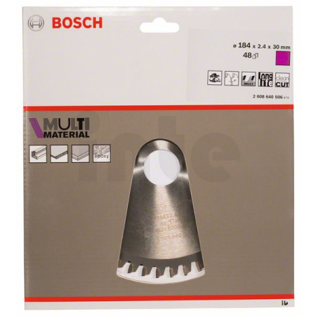 BOSCH Pilový kotouč Multi Material 2608640506