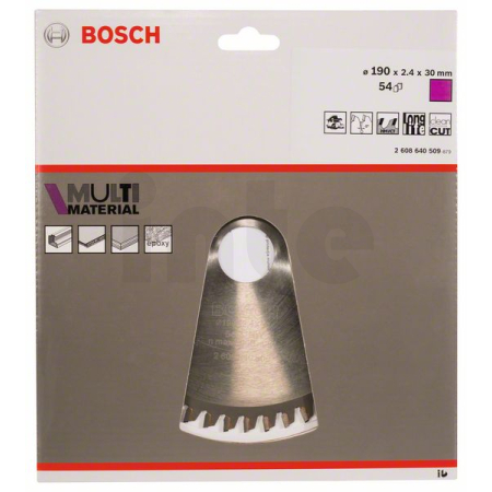 BOSCH Pilový kotouč Multi Material 2608640509