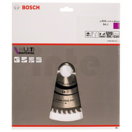 BOSCH Pilový kotouč Multi Material 2608640511