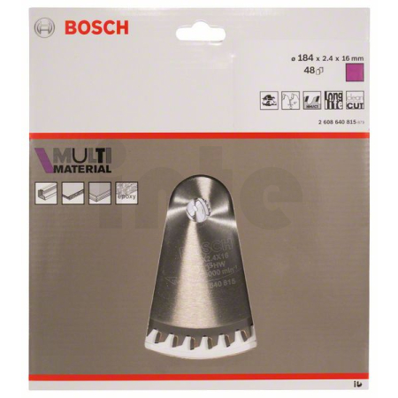 BOSCH Pilový kotouč Multi Material 2608640815
