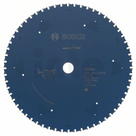 BOSCH Pilový kotouč do okružních pil Expert for Steel 2608643060
