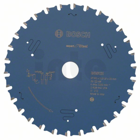 BOSCH Pilový kotouč do okružních pil Expert for Steel 2608643054