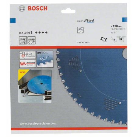 BOSCH Pilový kotouč do okružních pil Expert for Steel 2608643056