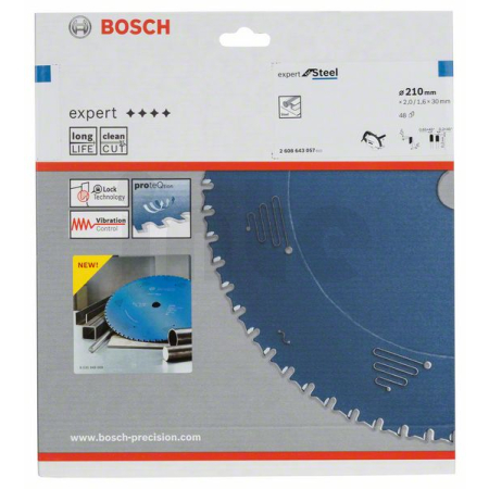 BOSCH Pilový kotouč do okružních pil Expert for Steel 2608643057