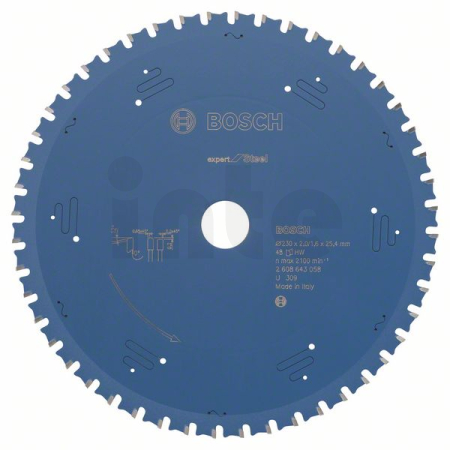 BOSCH Pilový kotouč do okružních pil Expert for Steel 2608643058