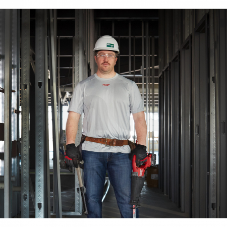 MILWAUKEE WWSSG Lehké univerzální triko s krátkým rukávem WORKSKIN™ - šedé 4933478196