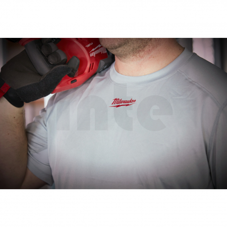 MILWAUKEE WWSSG Lehké univerzální triko s krátkým rukávem WORKSKIN™ - šedé 4933478196