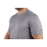 MILWAUKEE WWSSG Lehké univerzální triko s krátkým rukávem WORKSKIN™ - šedé 4933478196
