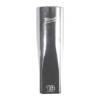 MILWAUKEE 1/2" prodloužená nástrčná hlavice 12-hranná, metrická, 19 mm 4932498840