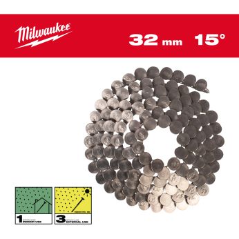 MILWAUKEE 15°RH 3,05x32mm/RS/Inox-2160k ks 4932499328