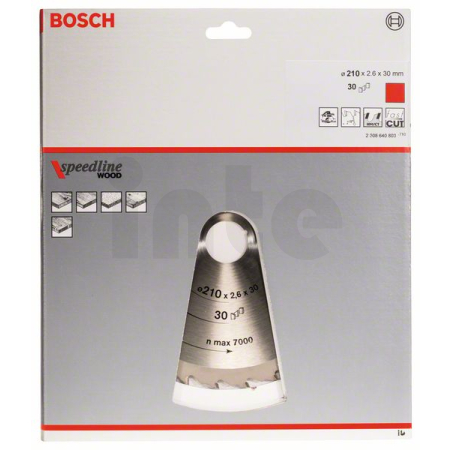 BOSCH Pilový kotouč Speedline Wood 2608640803