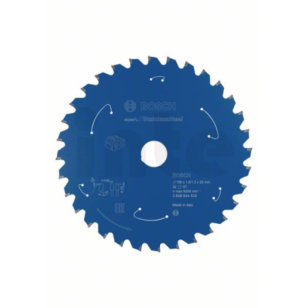BOSCH Pilový kotouč Expert for Stainless Steel pro akumulátorové pily 150×1,6/1,3×20 T32 2608644532