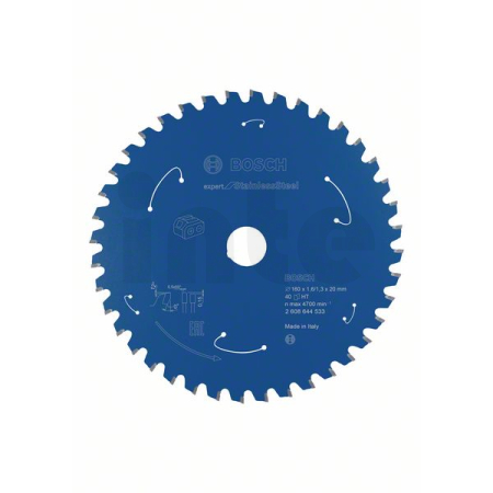 BOSCH Pilový kotouč Expert for Stainless Steel pro akumulátorové pily 160×1,6/1,3×20 T40 2608644533