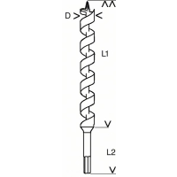BOSCH Hadovitý vrták, šestihranný 2608597622