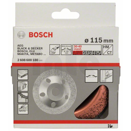 BOSCH Hrncový kotouč z tvrdokovu 2608600180