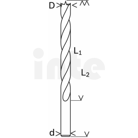 BOSCH Standardní spirálový vrták do dřeva 2608596300