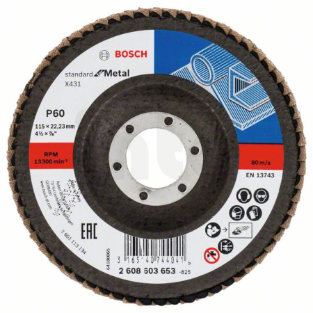 BOSCH Lamelový brusný kotouč X431, Standard for Metal 2608603653
