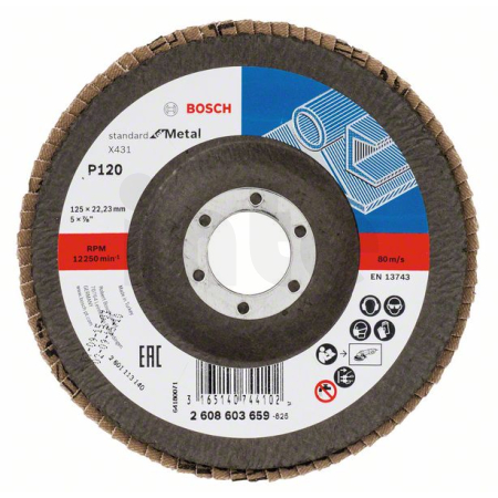 BOSCH Lamelový brusný kotouč X431, Standard for Metal 2608603659