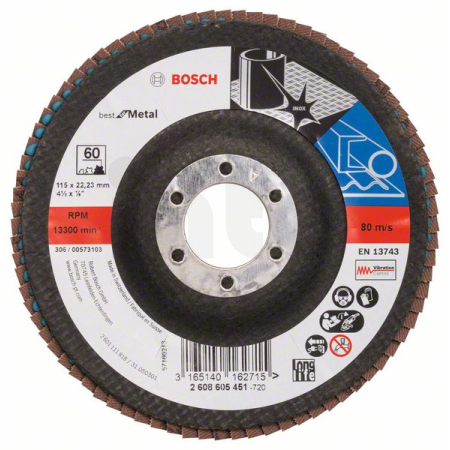 BOSCH Lamelový brusný kotouč X571, Best for Metal 2608605451