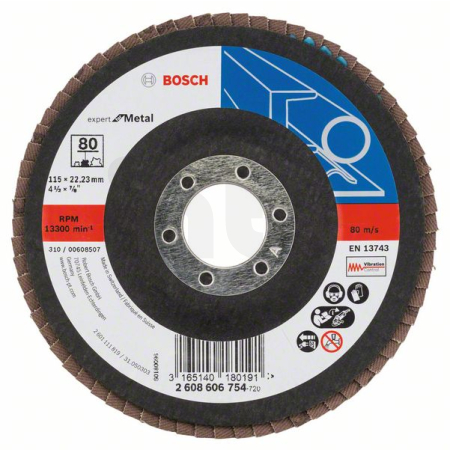 BOSCH Lamelový brusný kotouč X551, Expert for Metal 2608606754